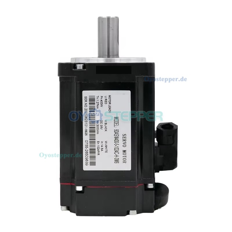 DC-Servomotor, 400W, 48V, 1,27 Nm, 3000 U/min, mit 1024 Linien Magnet-Encoder, 60 × 60 mm